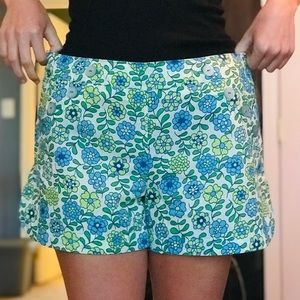 Handmade floral shorts